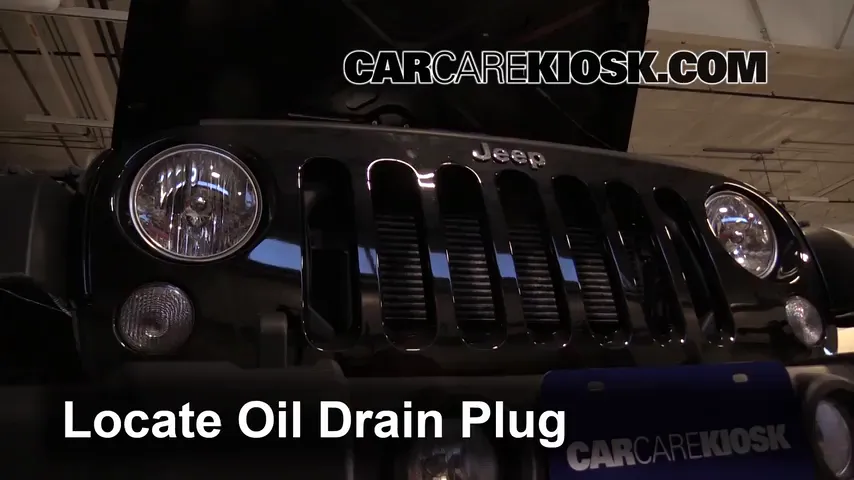 2014 Jeep Wrangler Sport 3.6L V6 Huile Changer l'huile et le filtre à huile
